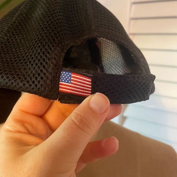 NEW ORLEANS SAINTS | black gold adjustable velcro back hat - Picture 5 of 7